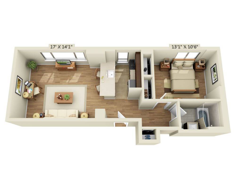 One Bedroom A1T-R