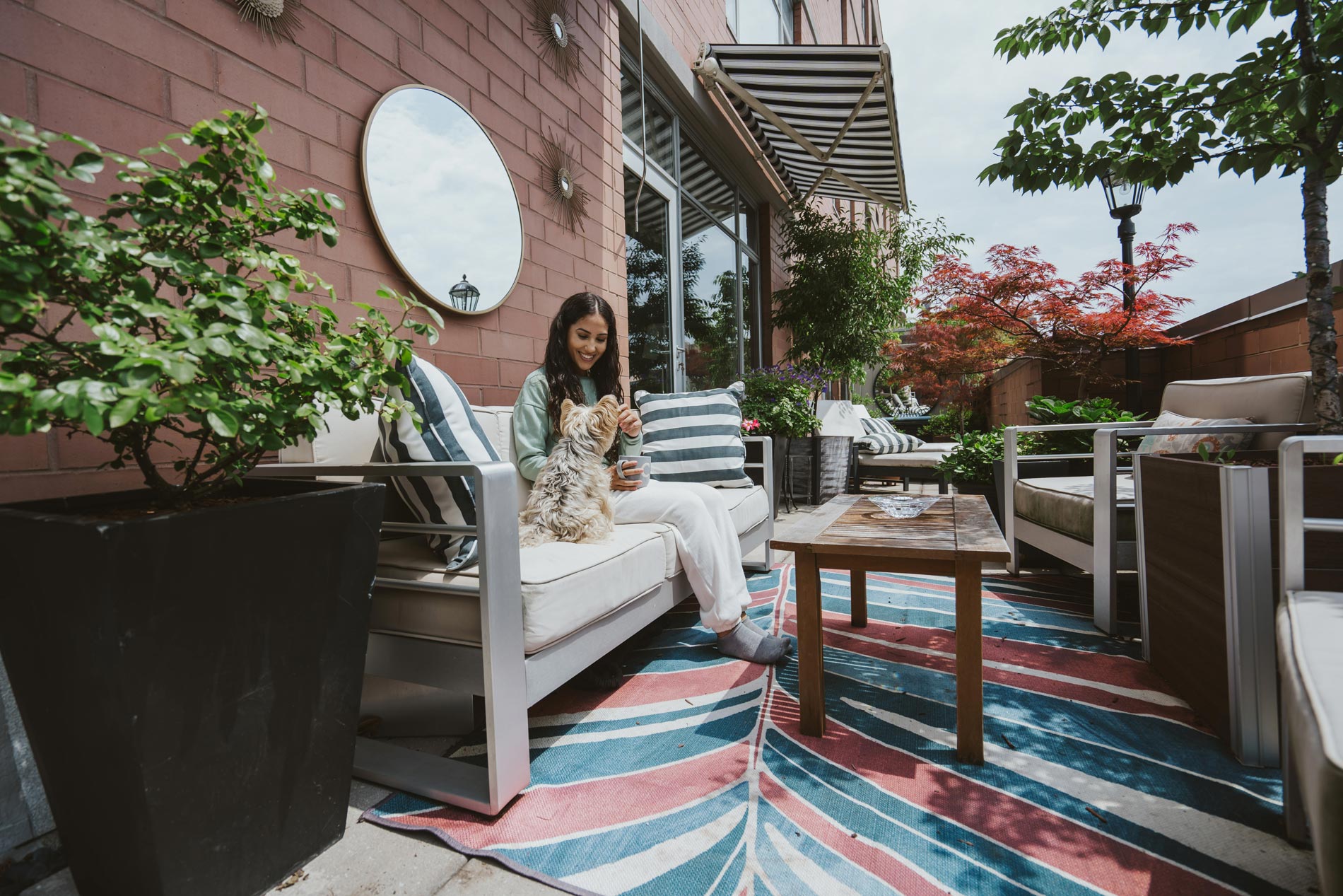 21 Chelsea woman on staged patio