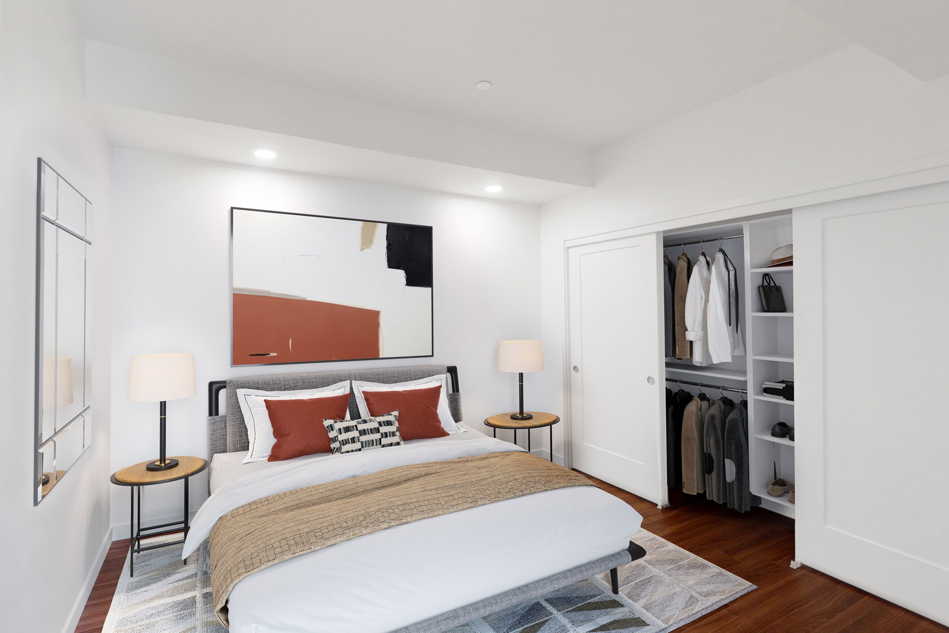 5421 Dublin Apartments Staged Bedroom
