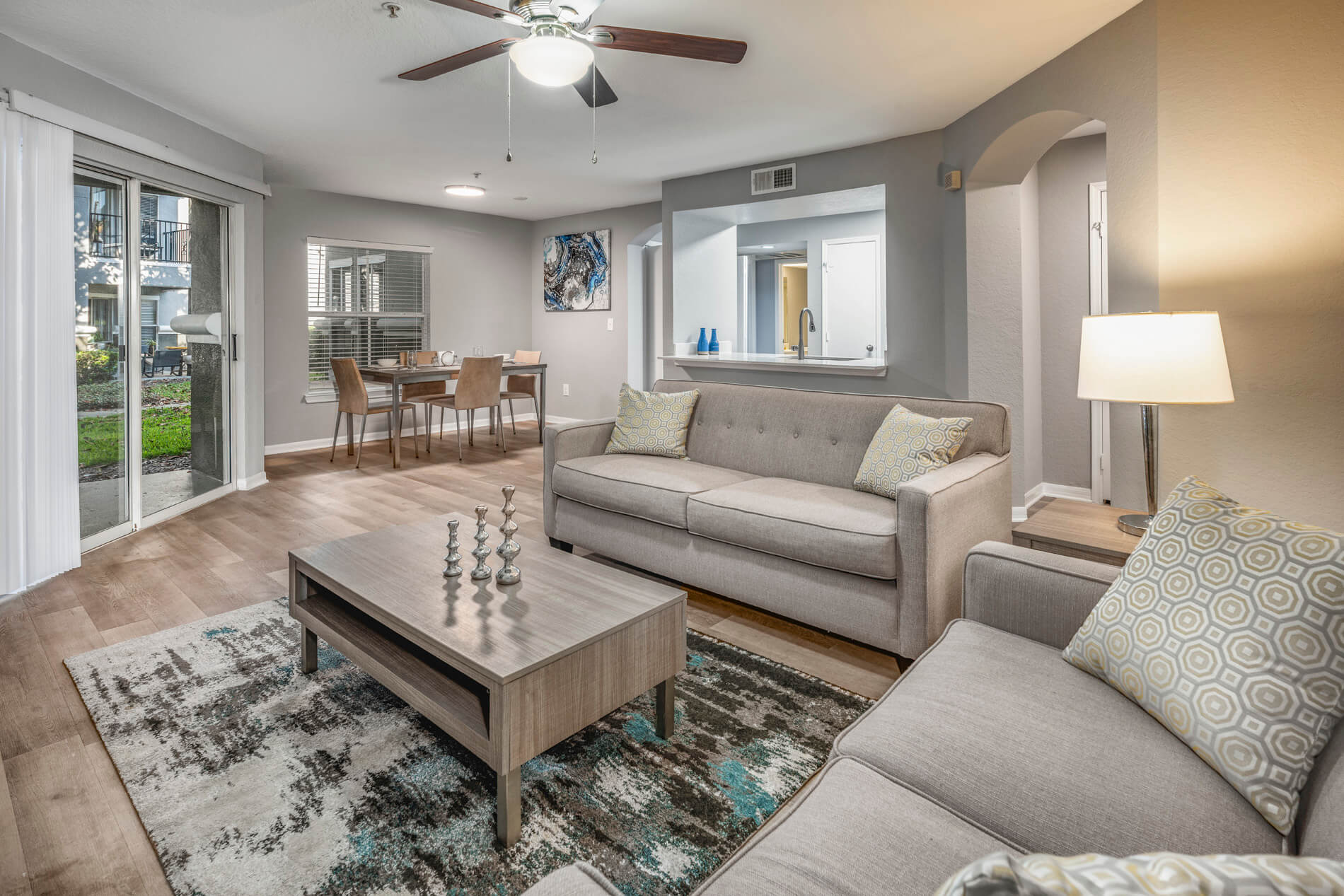 Arbors at Maitland staged living room
