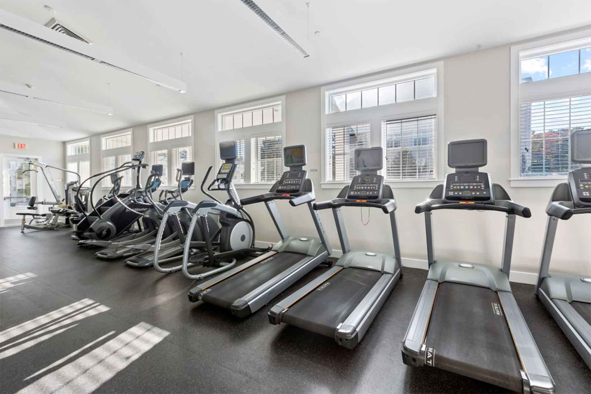 One Upland fitness center treadmills