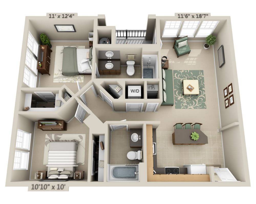 Two Bedroom (B2A)