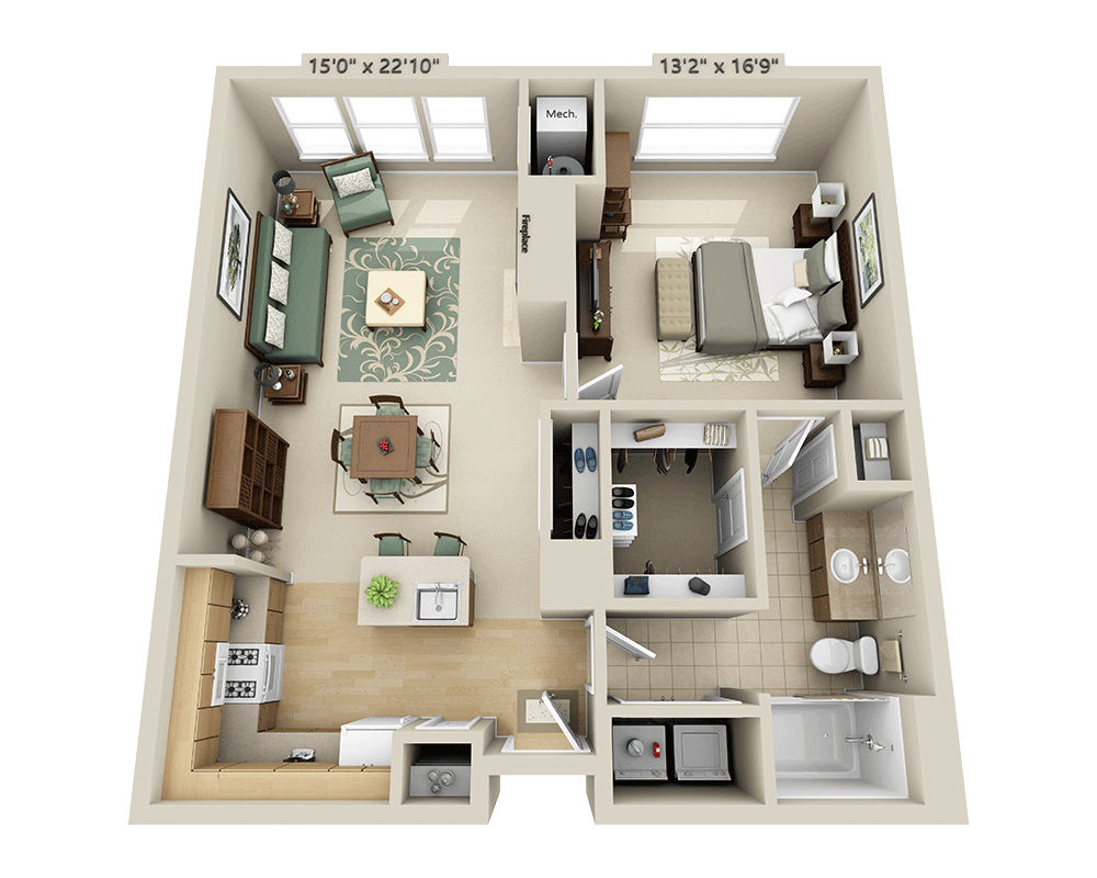 One Bedroom A1K