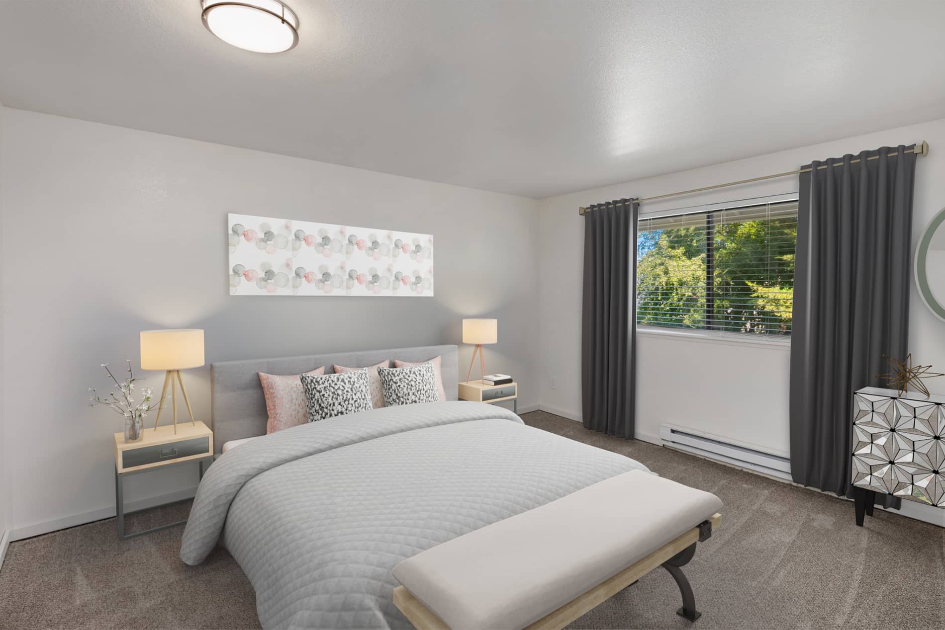 Tualatin Heights apartment virtually staged by Rooomy