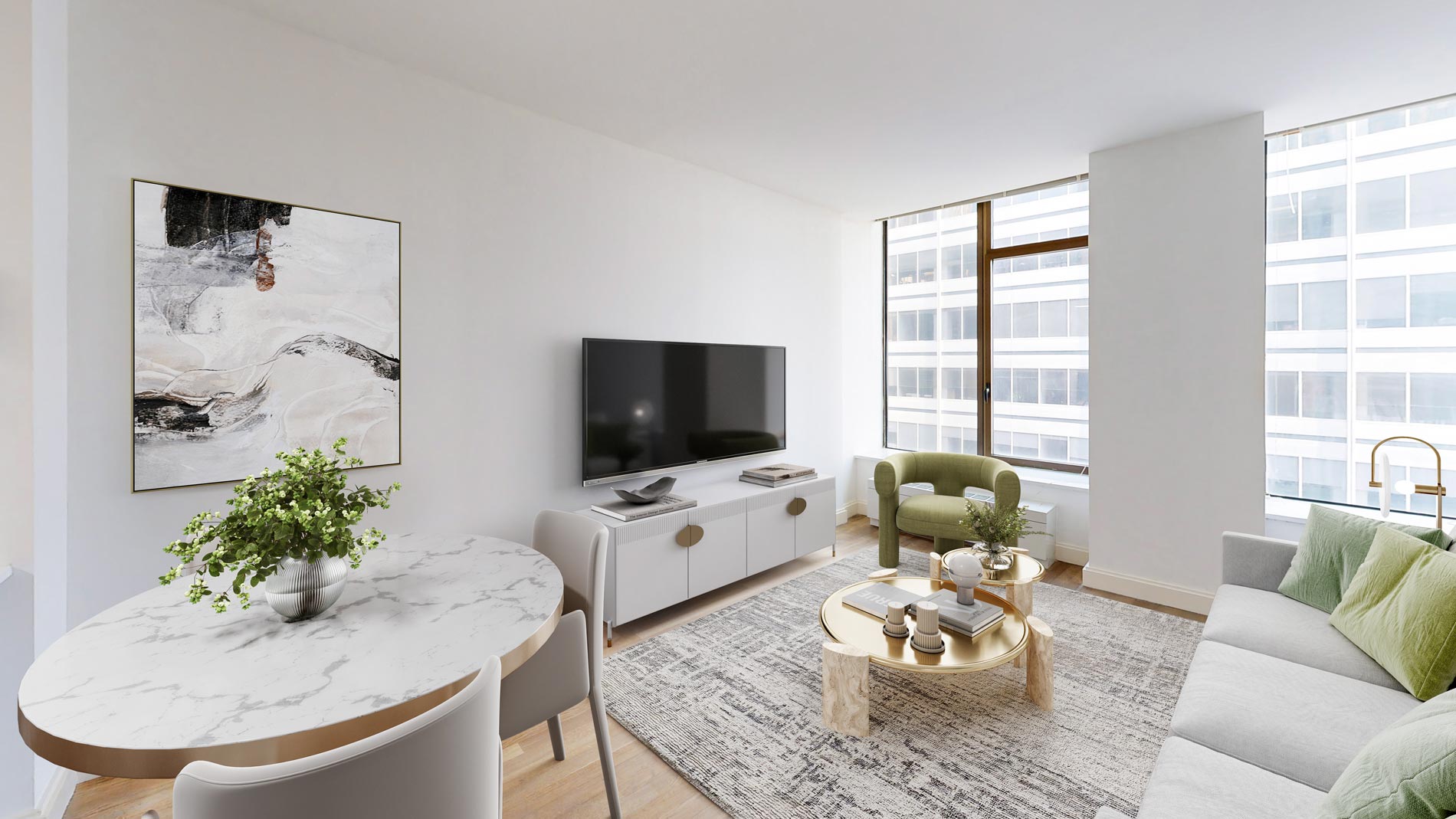 10 Hanover staged living room