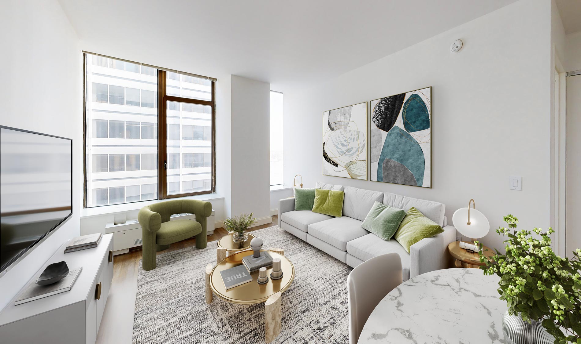 10 Hanover staged living room
