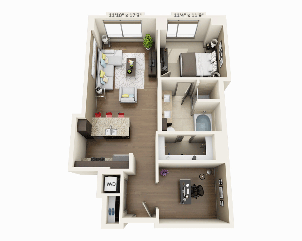 One Bedroom A1AD-PH