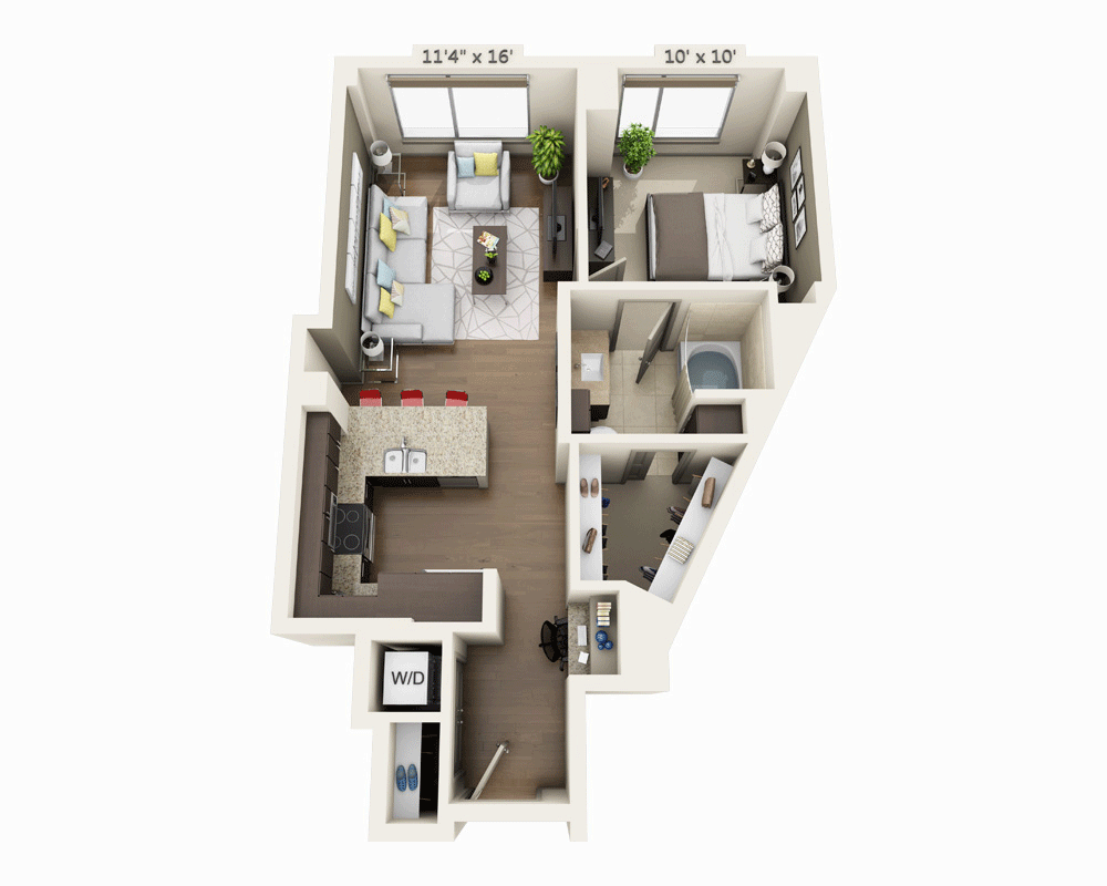 One Bedroom A1B