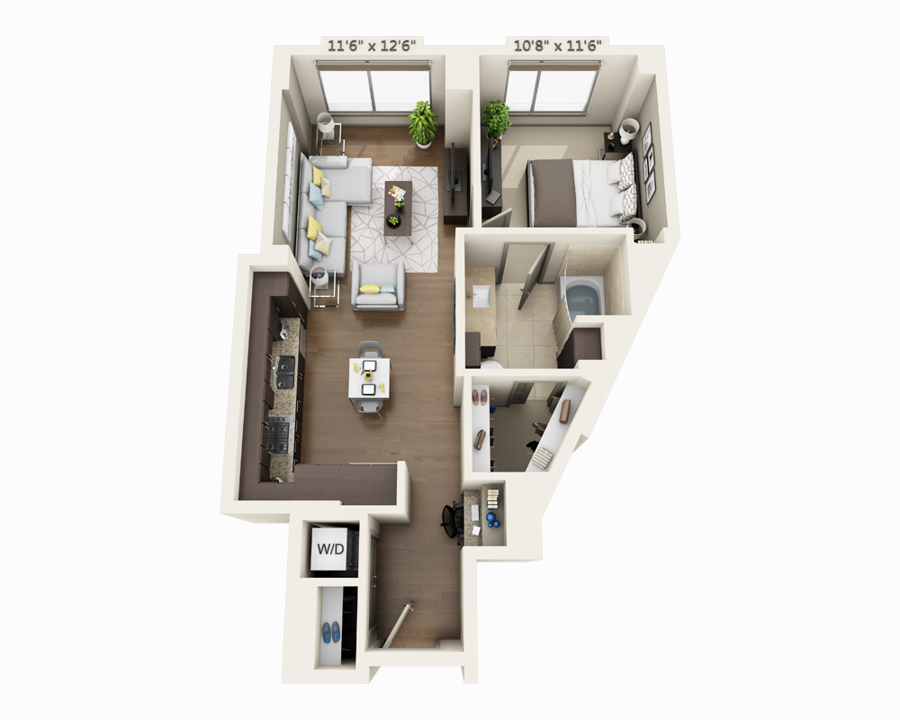 One Bedroom A1C