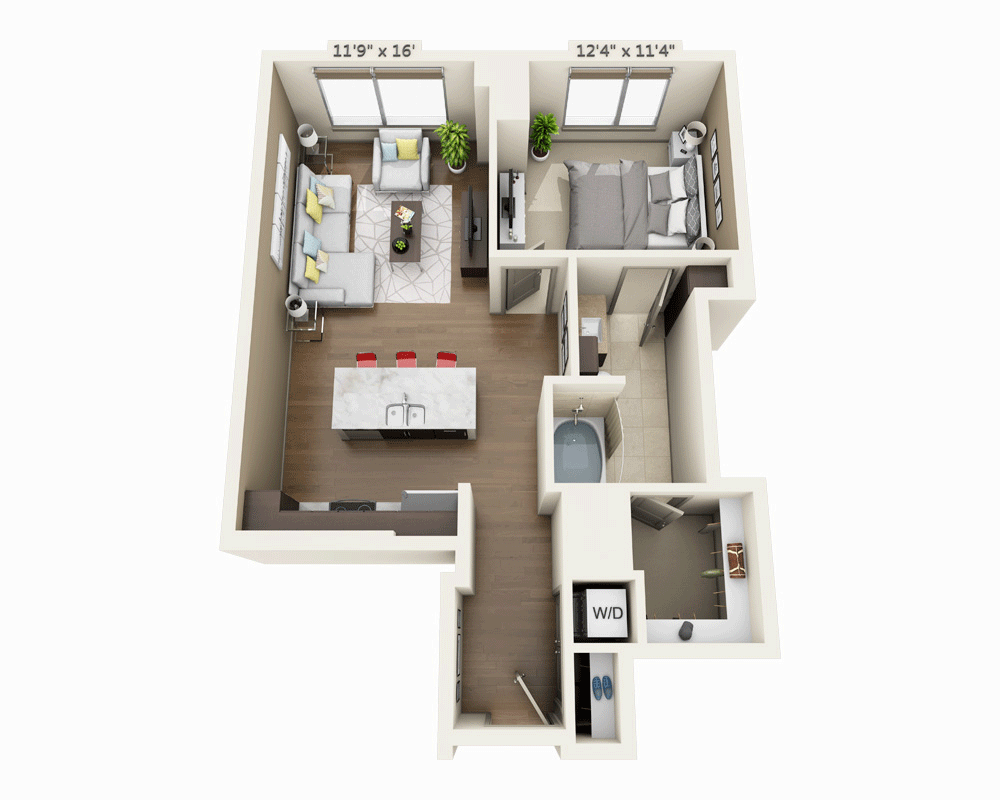 One Bedroom A1F-PH
