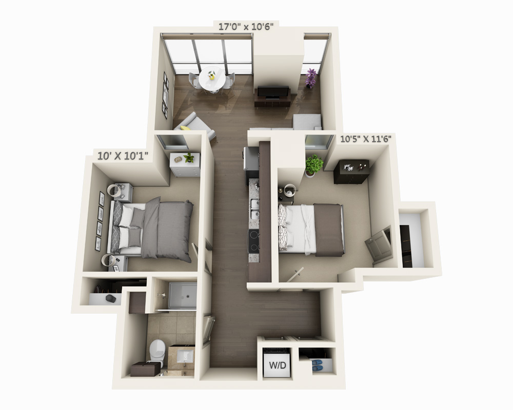 Two Bedroom B1A