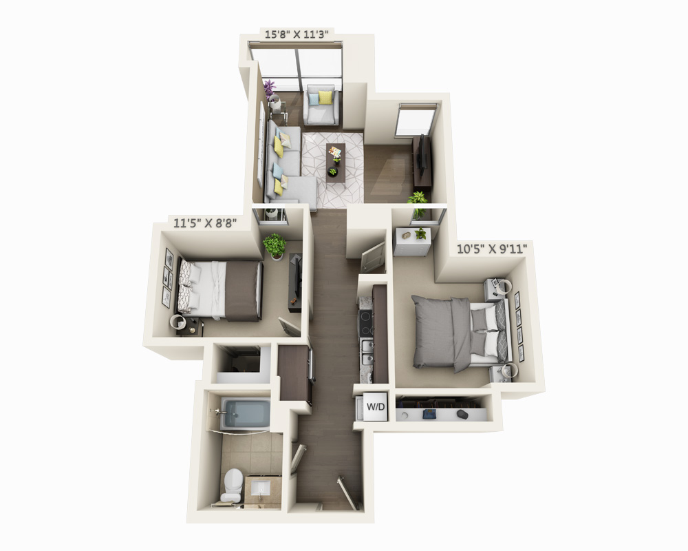 Two Bedroom B1B