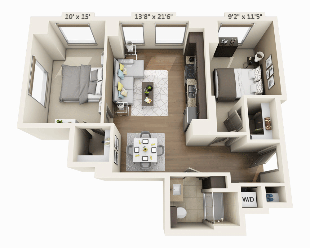 Two Bedroom B1E