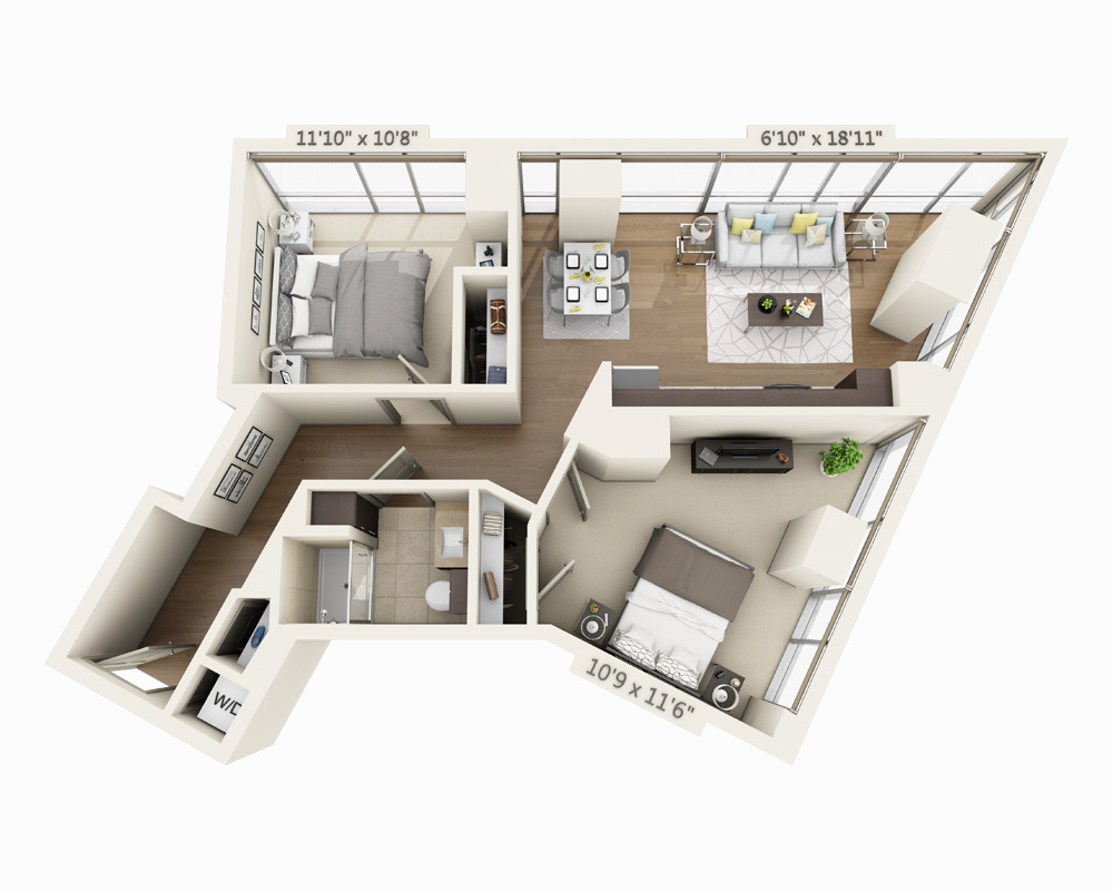 Two Bedroom B1K