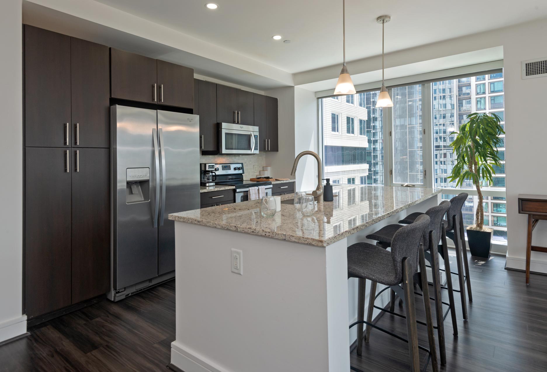 100 Pier 4 staged kitchen