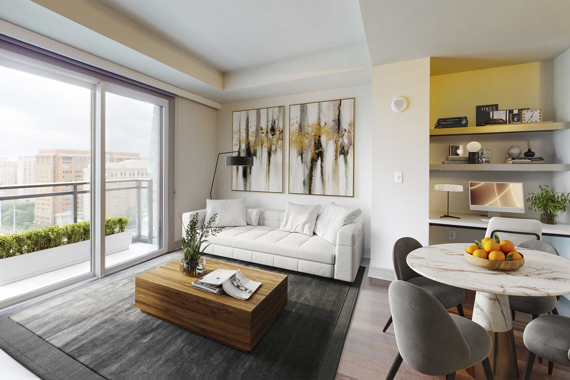 ApartmentGallery Lindsey Pier One Bed Living Dining 2 staged corrected v1 AK