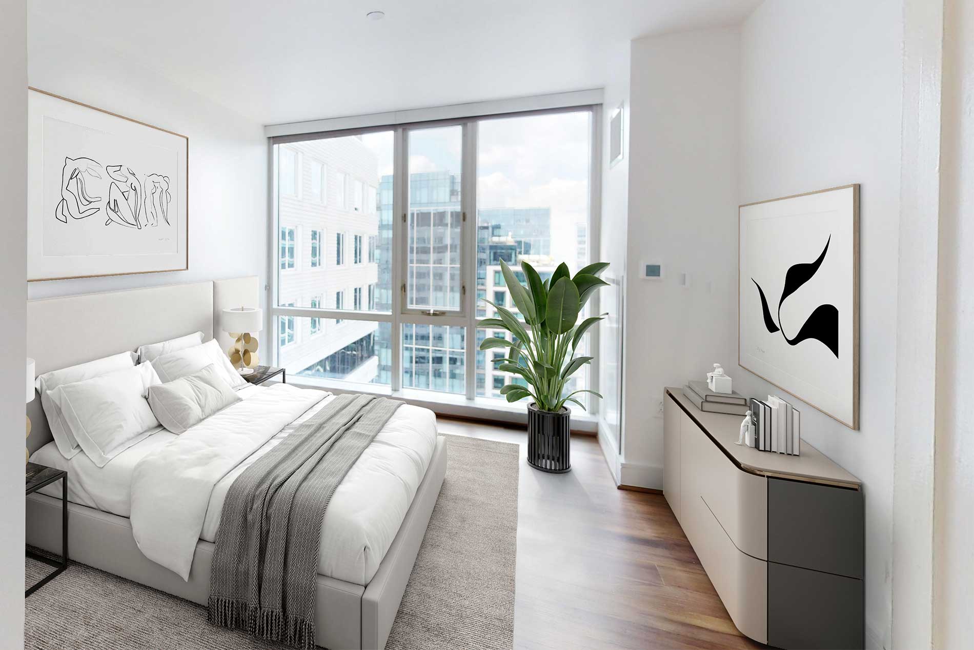 ApartmentGallery Lindsey Pier PH Bedroom staged KTA