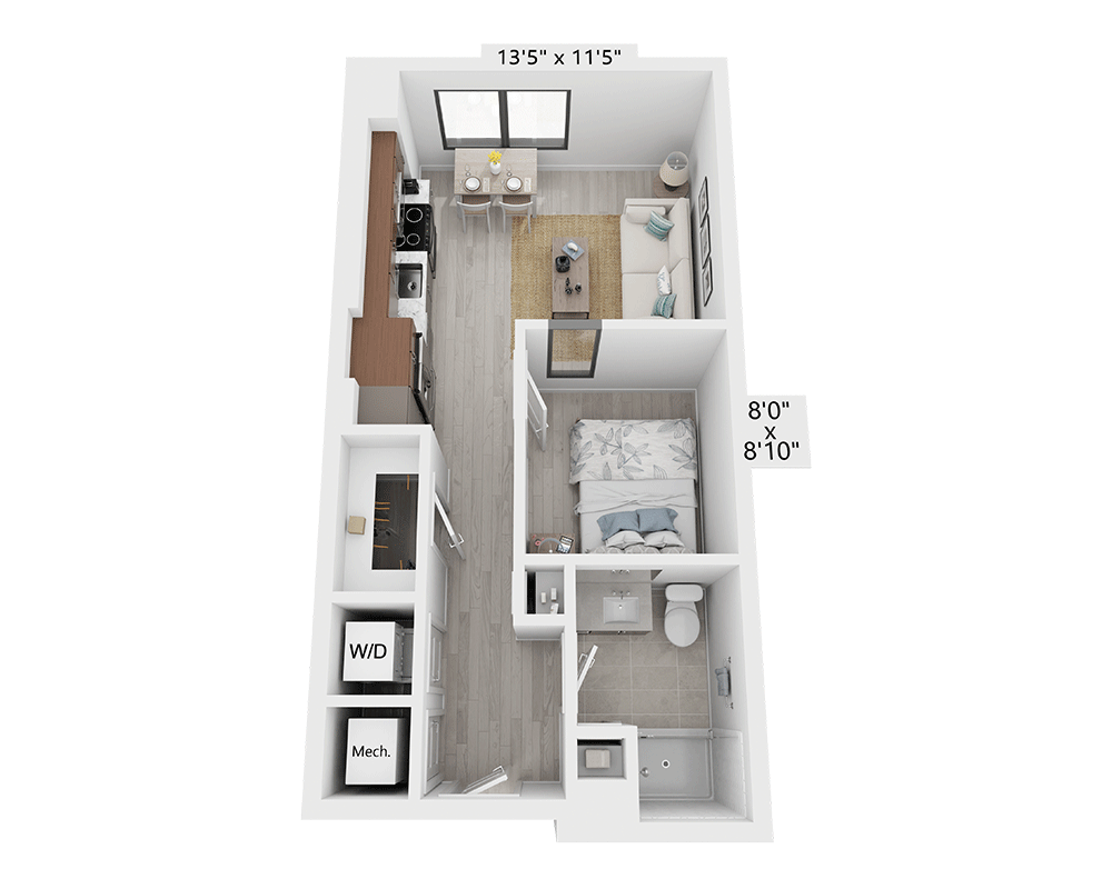 One Bedroom - A1D