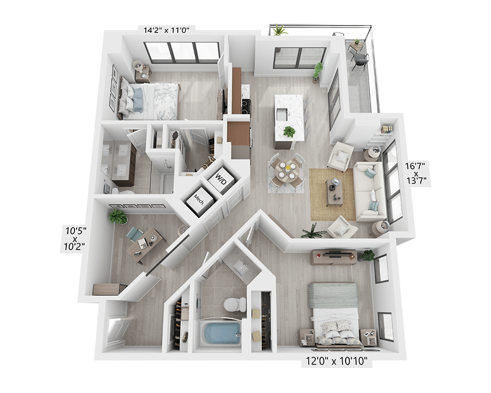 Two Bedroom - B2D3