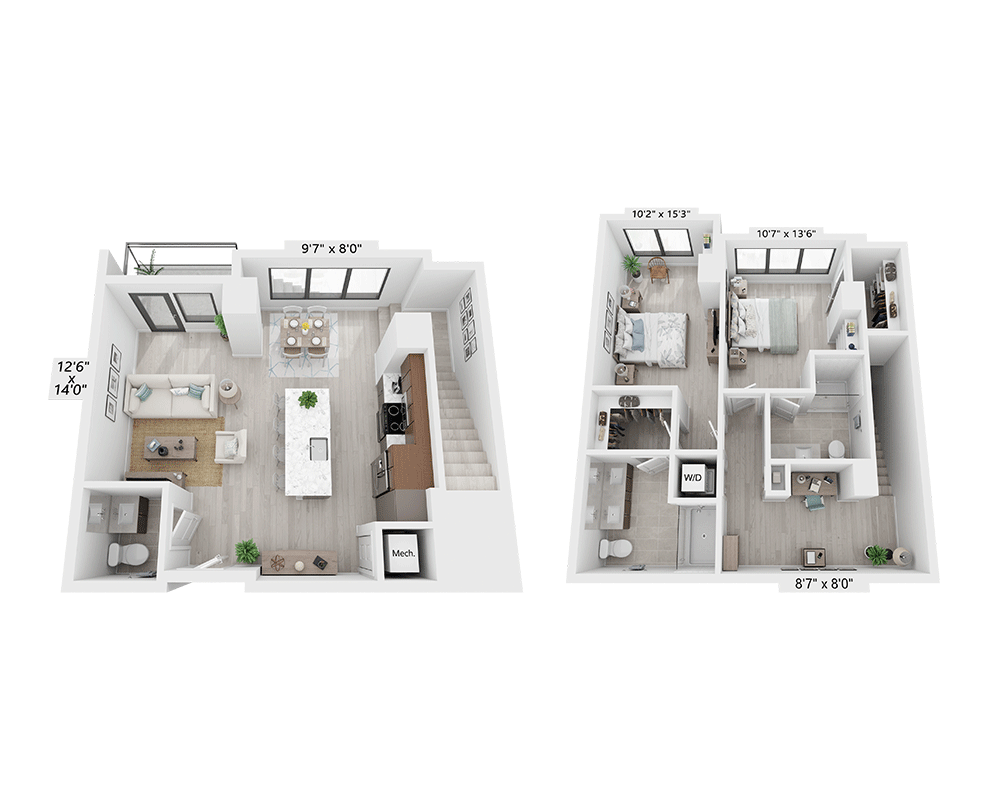 Two Bedroom Townhome - B2.5THD