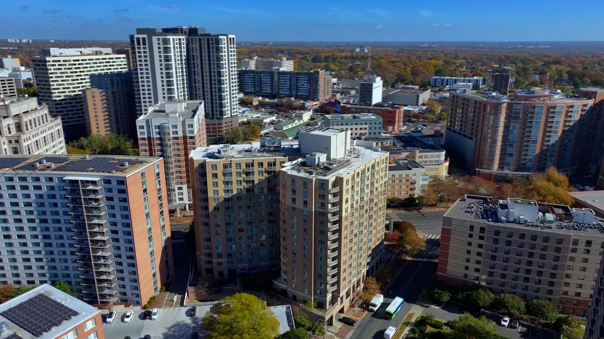 1200 East West drone building exterior