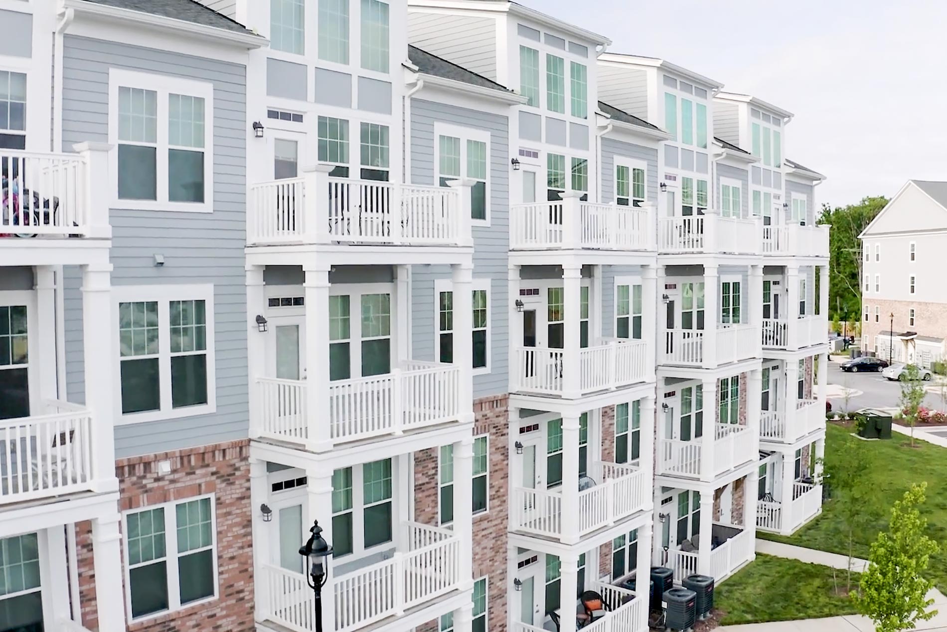1274Towson drone building exterior