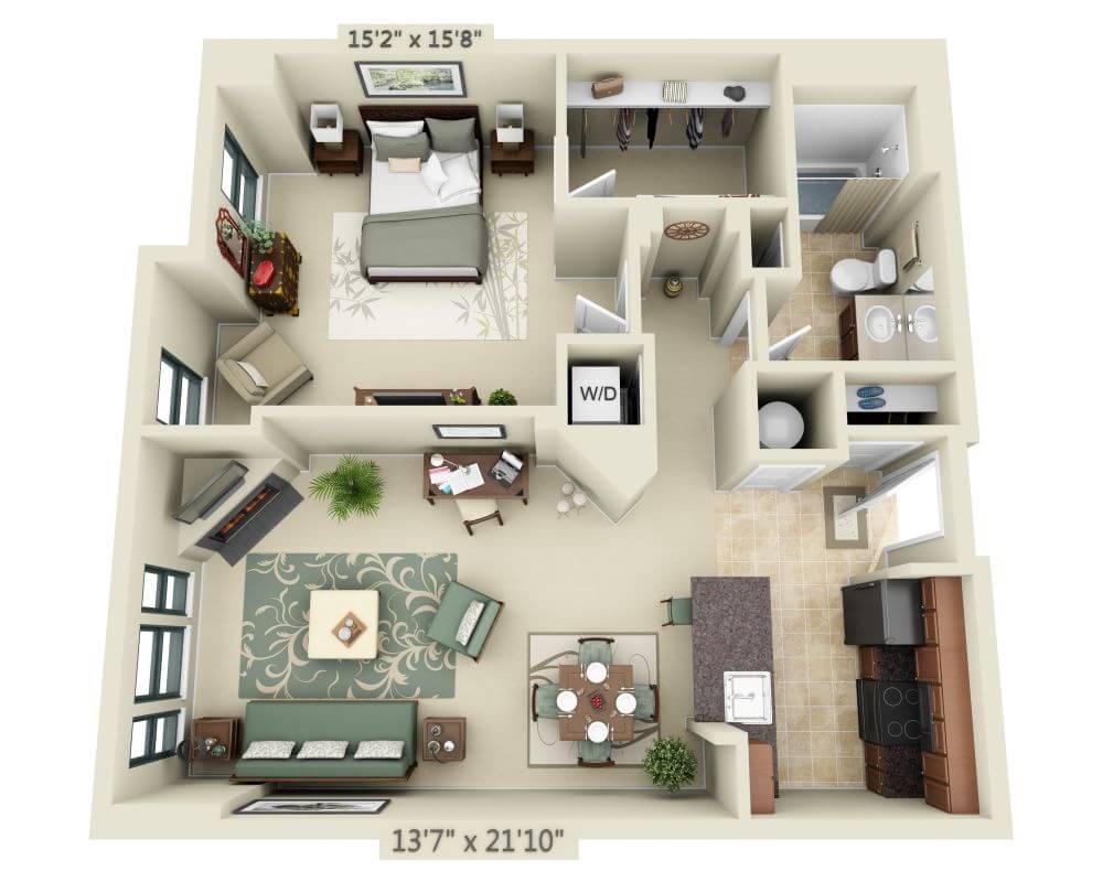 One Bedroom A1K