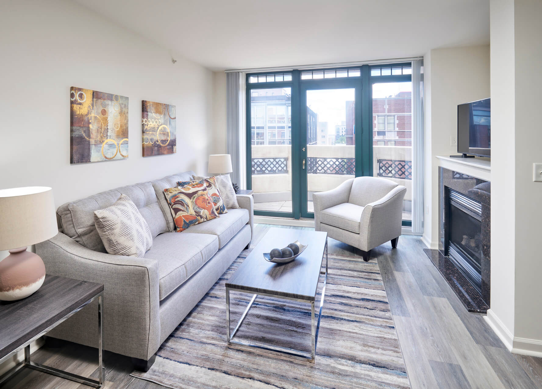 1301 Thomas Circle Staged living room