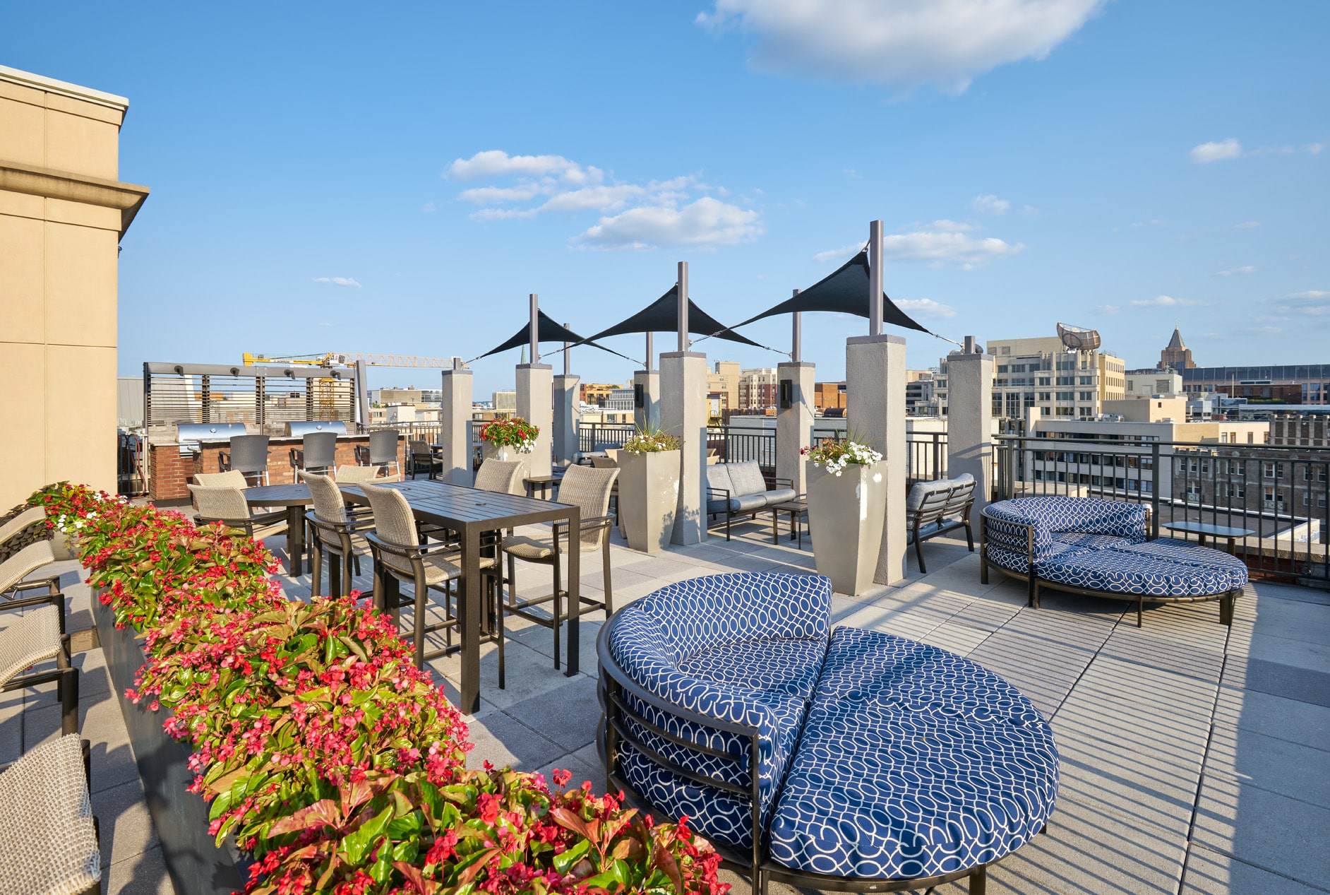 1301 Thomas Circle Rooftop grill area
