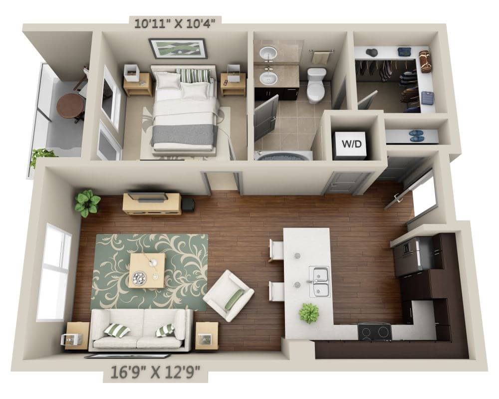 One Bedroom A1B