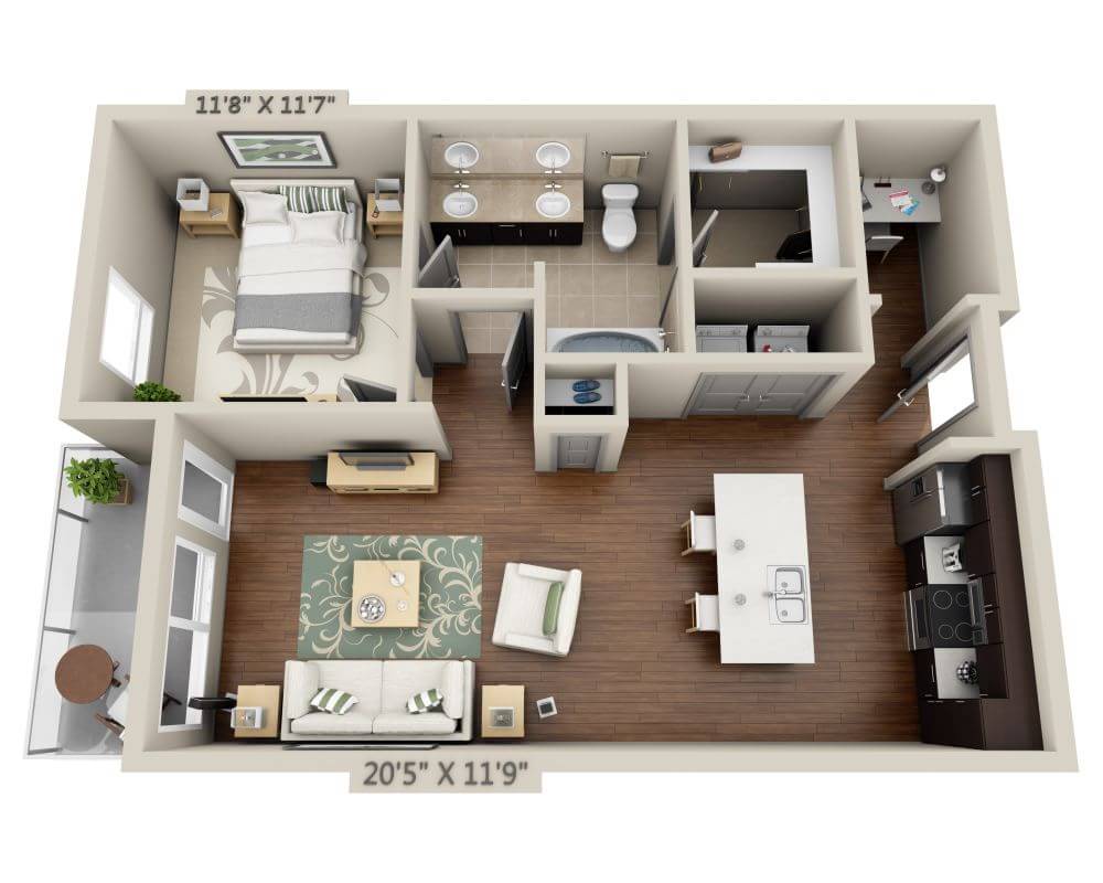 One Bedroom A1J