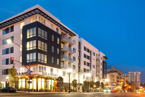 13th and Market apartment building exterior