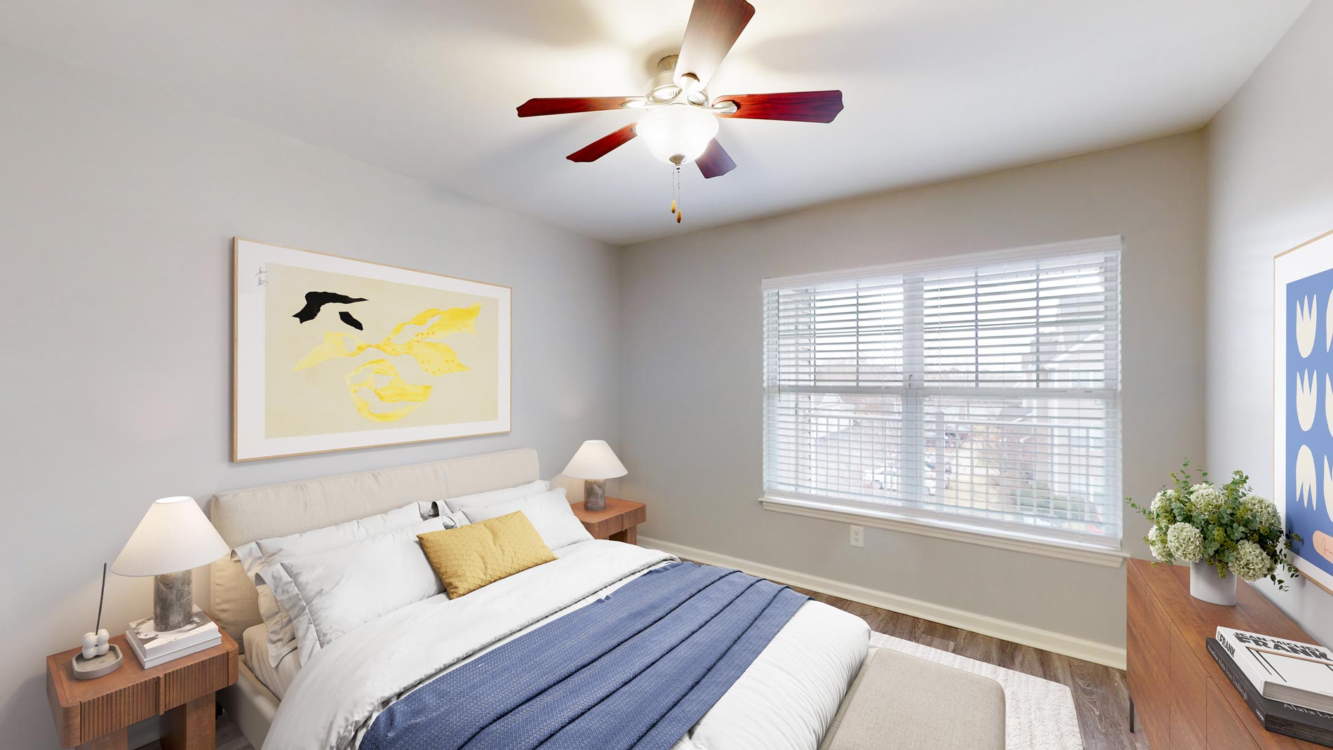 14 North staged bedroom
