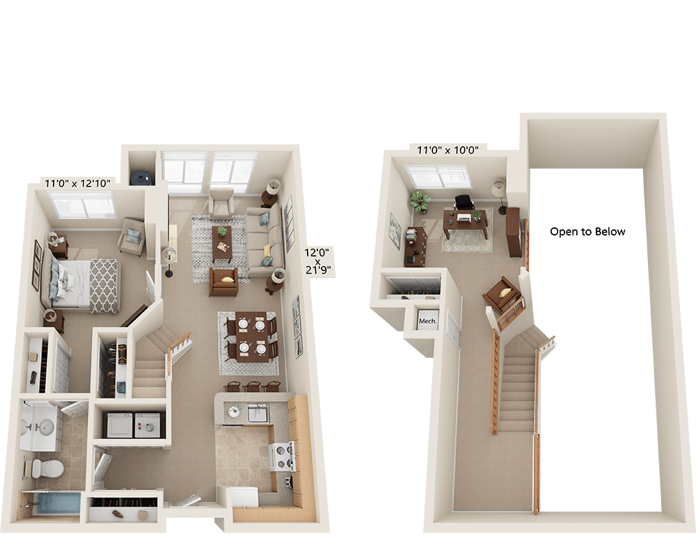 One Bedroom Loft A1GL