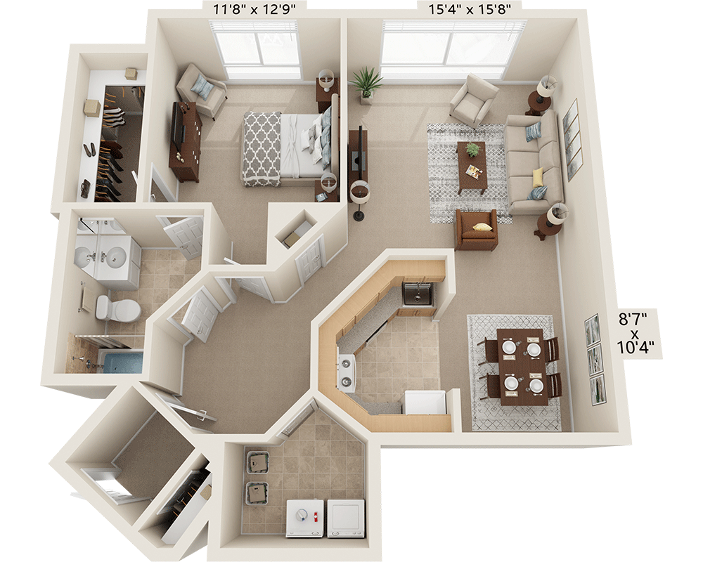 One Bedroom A1I