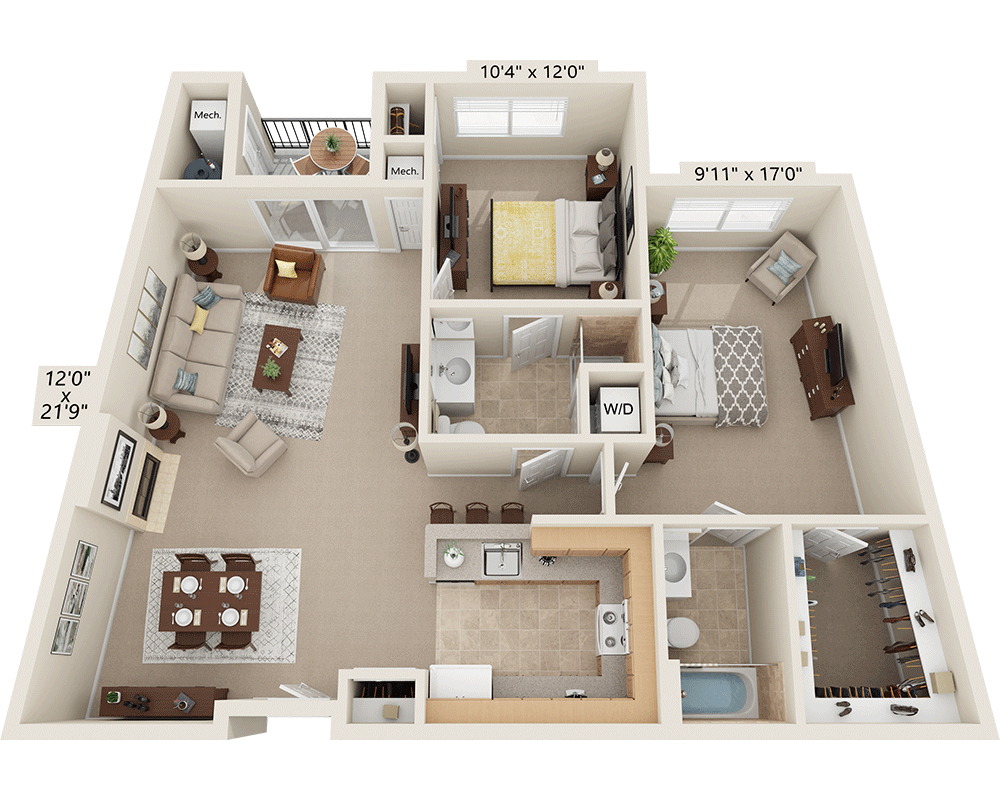 Two Bedroom B2D
