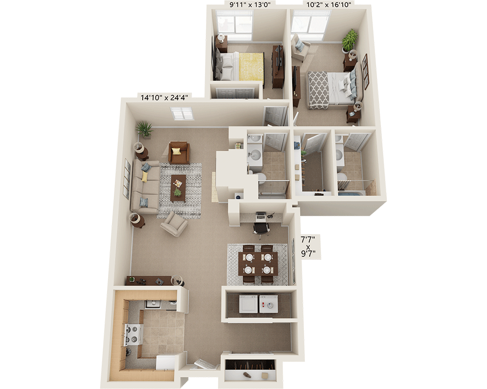 Two Bedroom B2E
