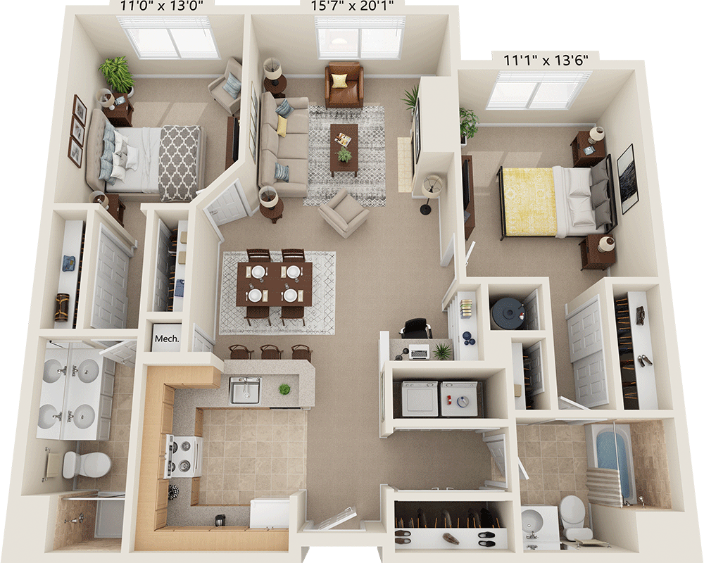 Two Bedroom B2F