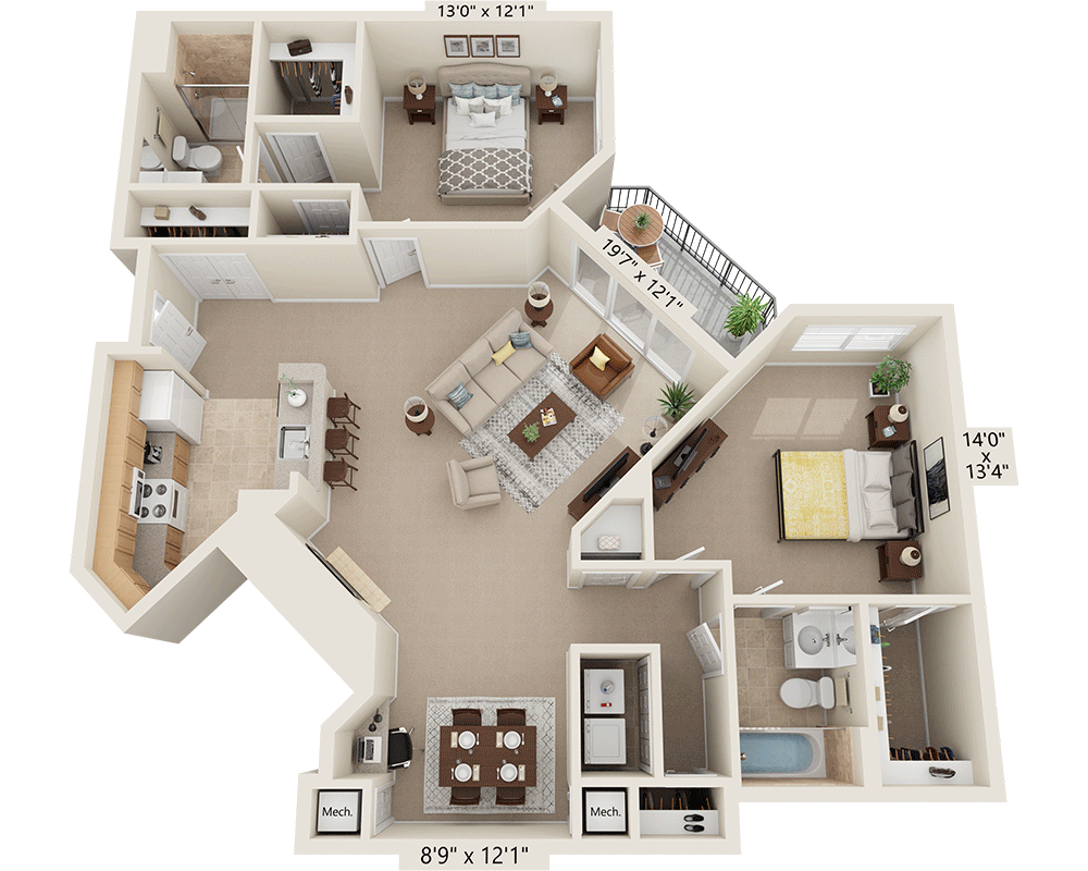 Two Bedroom B2G