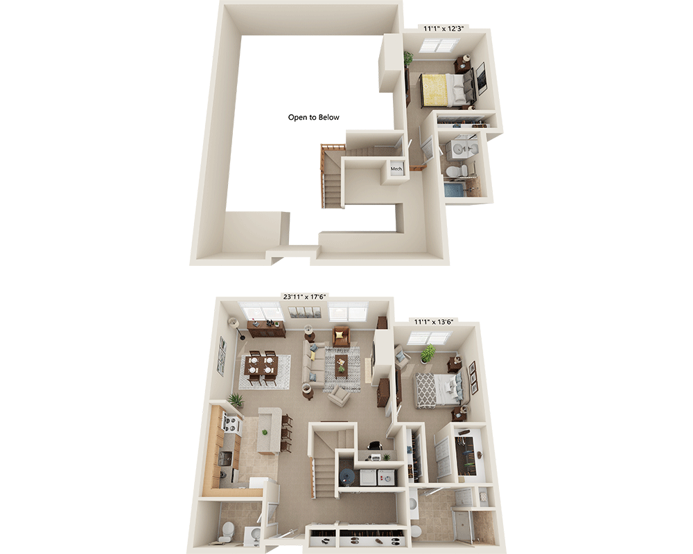 Two Bedroom Loft B2KL