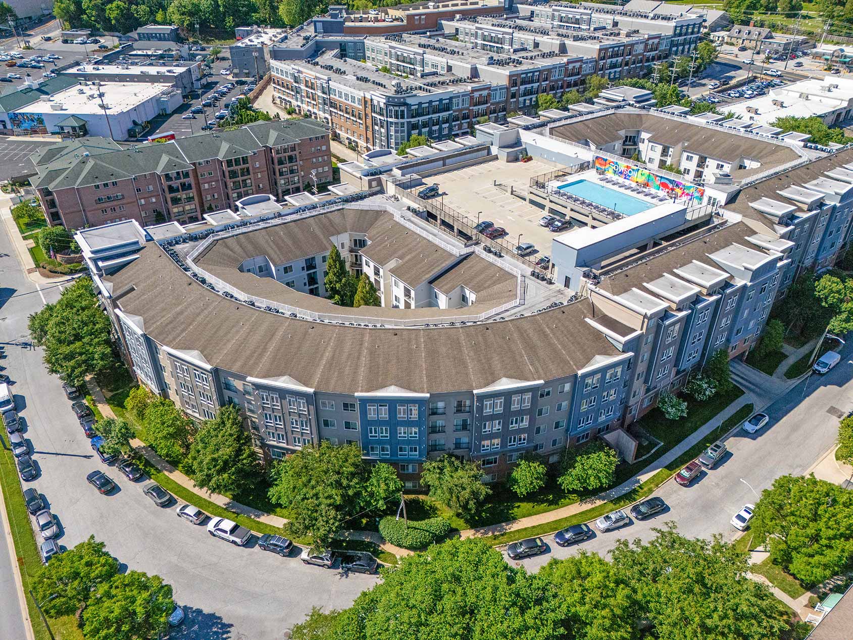 20 Lambourne aerial exterior view - Towson, MD