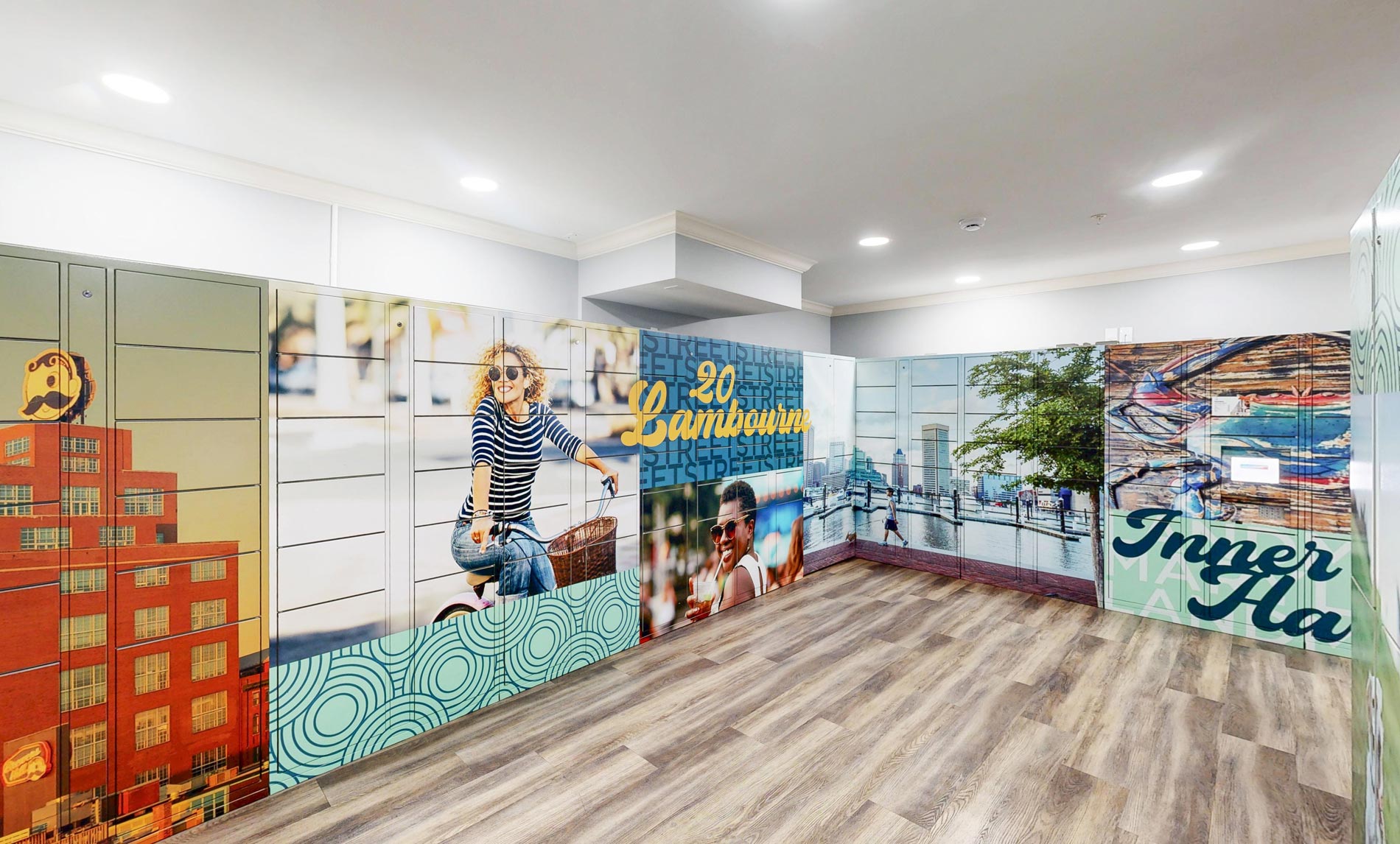 20 Lambourne package lockers