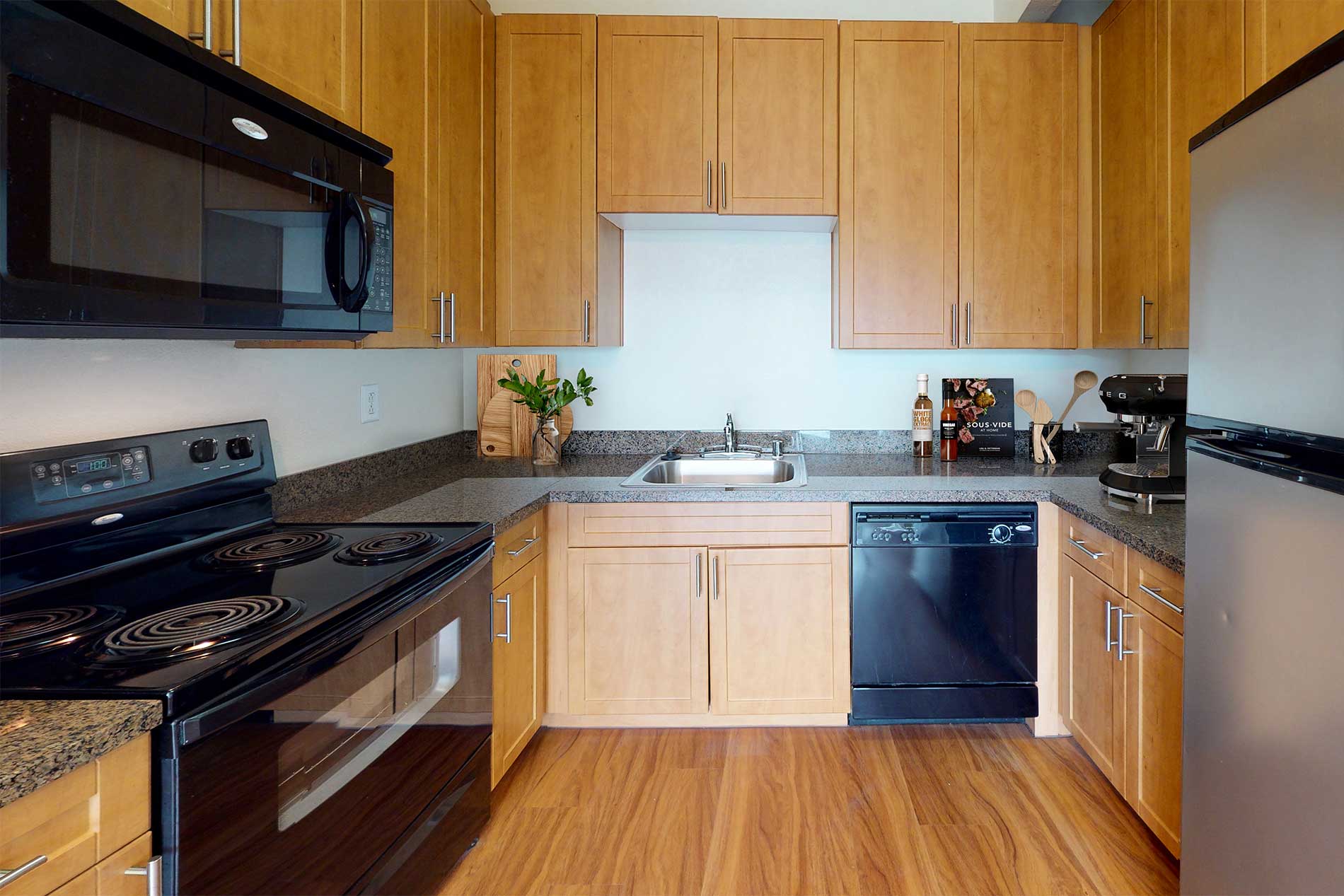 2000 Post apartment kitchen