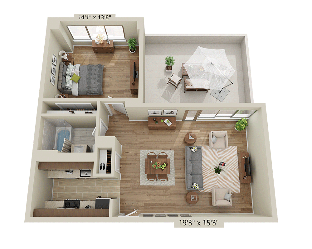 One Bedroom A1Y-R