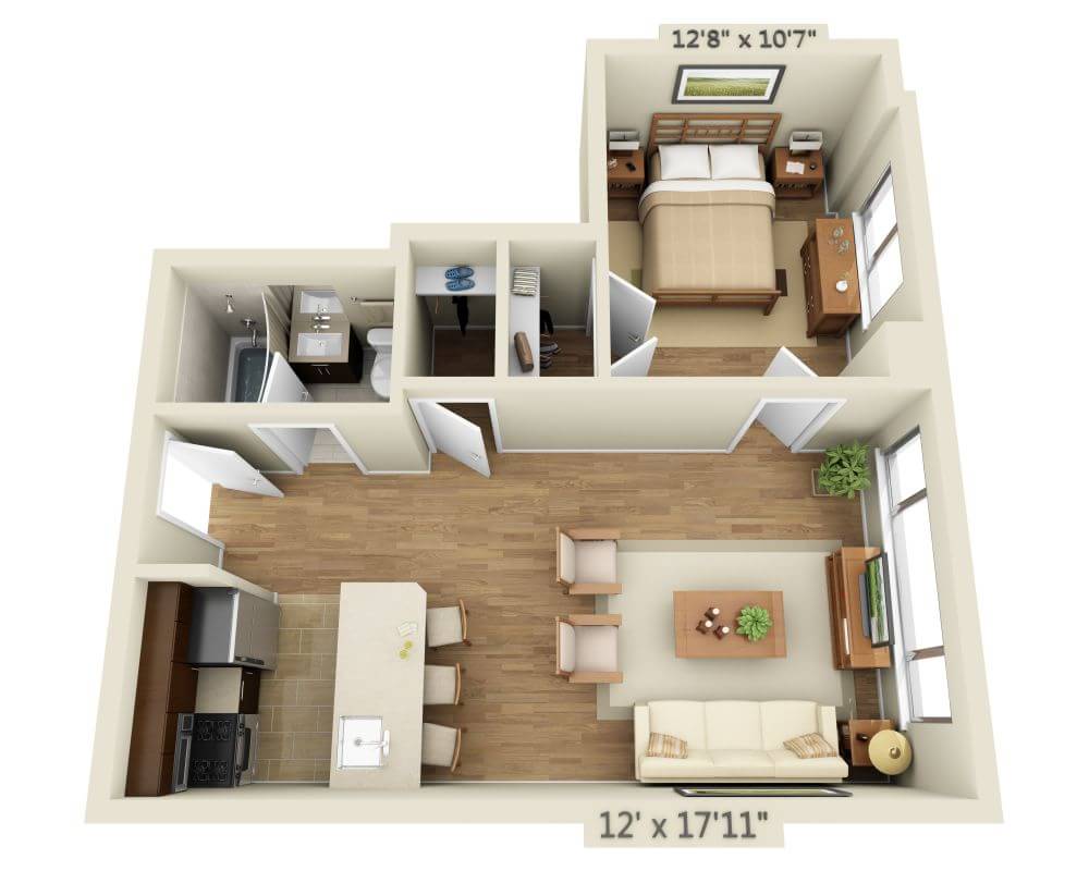 One Bedroom A1C-R