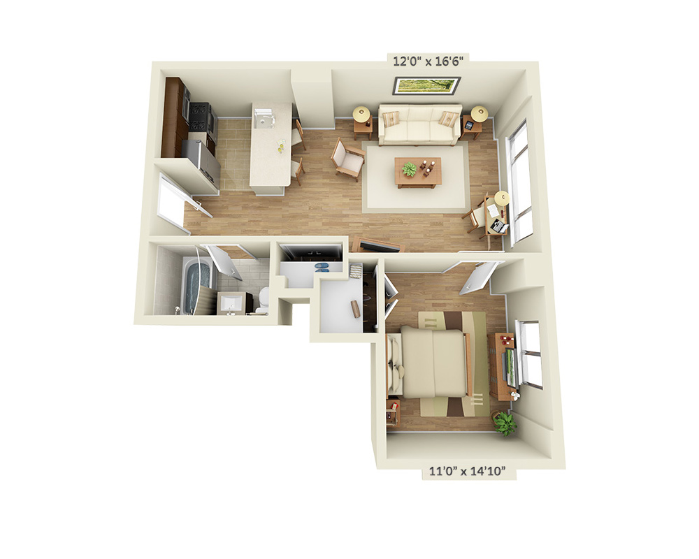 One Bedroom A1D