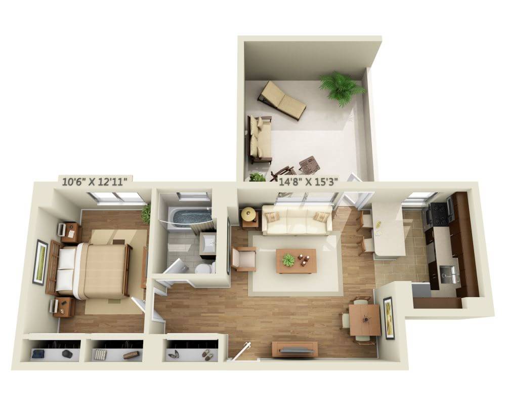 One Bedroom A1H-R