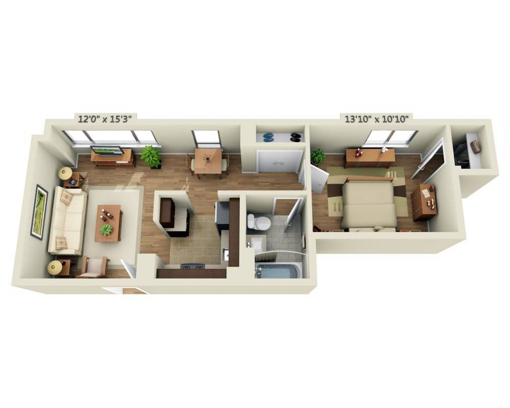 One Bedroom A1I-R