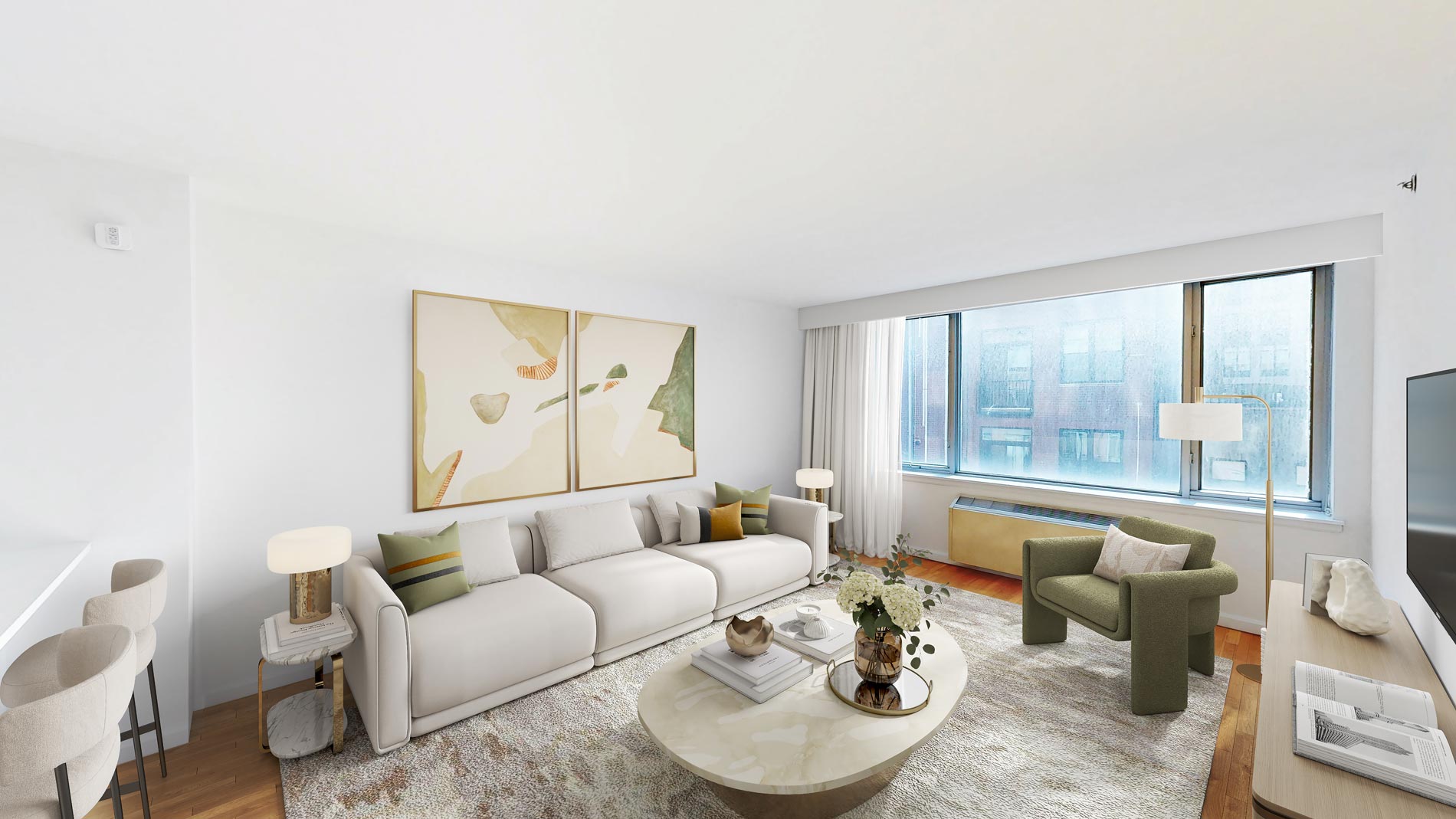 21 Chelsea staged living room