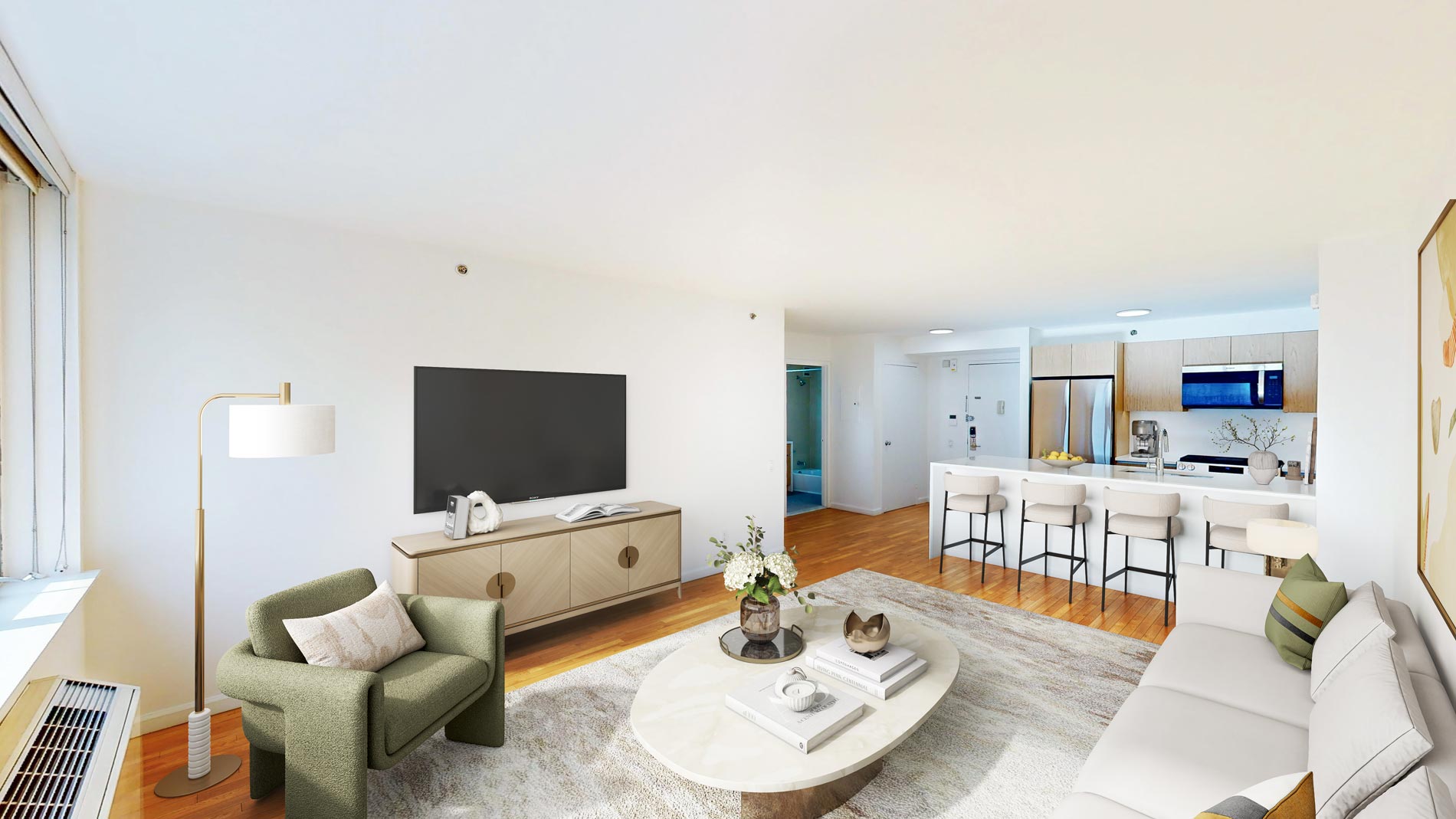 21 Chelsea staged living room